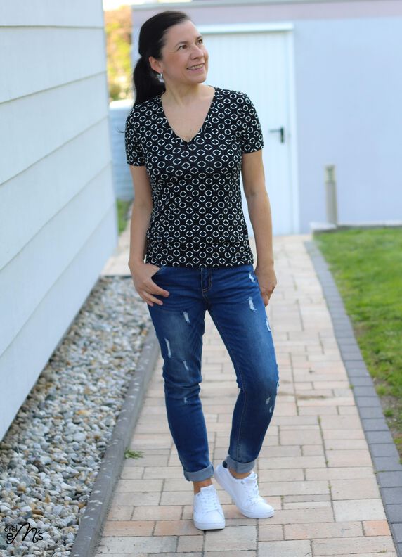 BASIC-SHIRT  Nr. 2 Gr. 32-56 + gratis Plott Schnittmuster image number 9