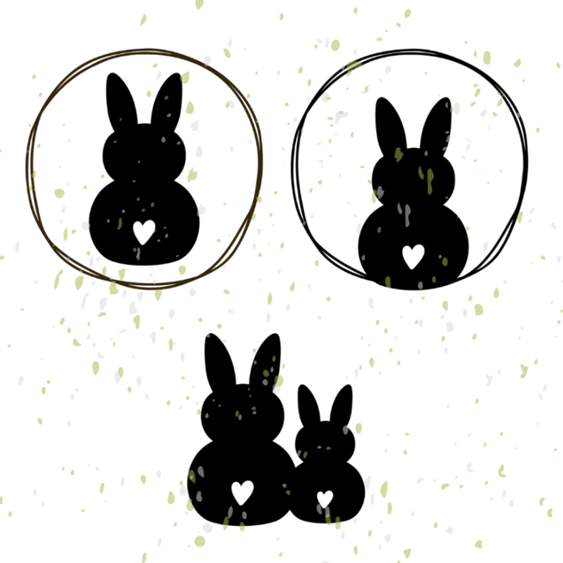 Osterhasenbande Set Plotterdatei | DIY Hunger image number 1