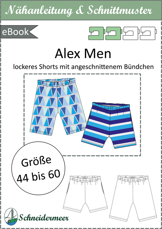 Alex Herren-Shorts mit Gummizug, knieumspielend + kurz,A4+A0 image number 10