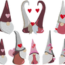 Herz Gnome Zwerg Stickdatei Valentinstag thumbnail number 2