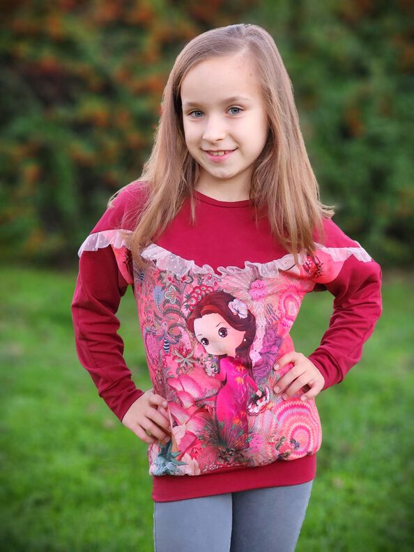 Sweater Hoodie Kleid Wellenzauber (Gr. 86 - 152) image number 9