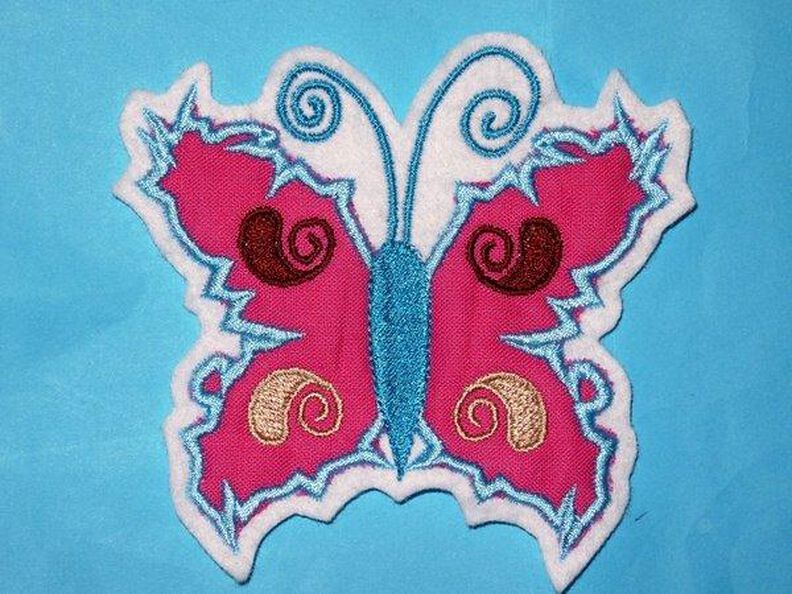 Stickdatei Schmetterling mit Zacken image number 6
