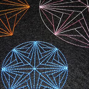 Stickdatei - Mandala Stern - schnell und einfach