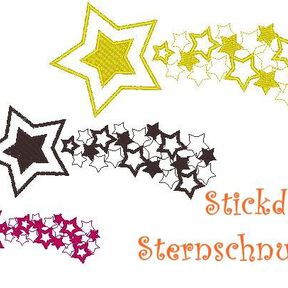 Stickdatei Sternschnuppe Sternenschweif