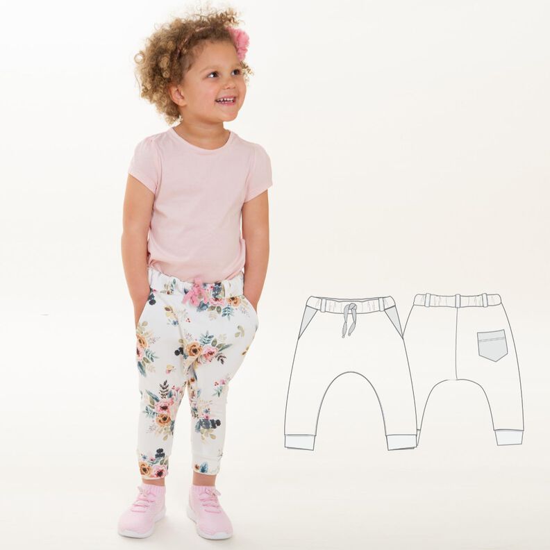  Schnittmuster Haremshose DADO für Baby und Kinder image number 1