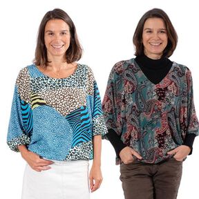 Bluse  "JELVA", Nähanleitung & Schnitt Gr. 158-46