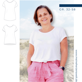 T-Shirt Damen – Schnittmuster Gr. 32-58 – Virginia #142