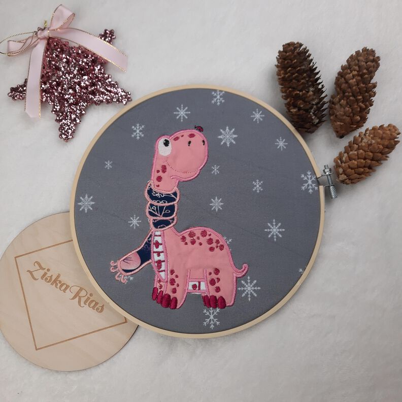 Stickdatei Applikation Dino Lino image number 3