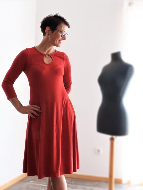 Petite SAMBA Kleid oder Shirt Gr. 34-50 PDF-Schnitt A4, A0 image number 3