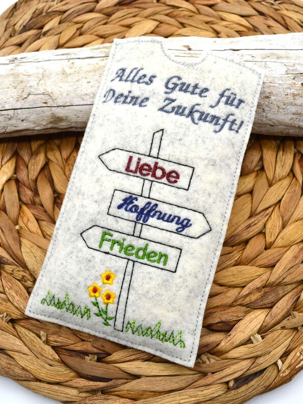 Stickdatei Schokohülle Jugendweihe Glückwünsche image number 4