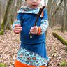 ROCK MÄDCHEN KINDER MIT TEILUNG GR 56-146 thumbnail number 5