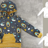 Kinderhoodie Kim – Kapuze oder Kragen, Gr. 86-158, A4+A0 thumbnail number 7