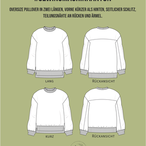 oversize Pullover Anton / 2 Längen