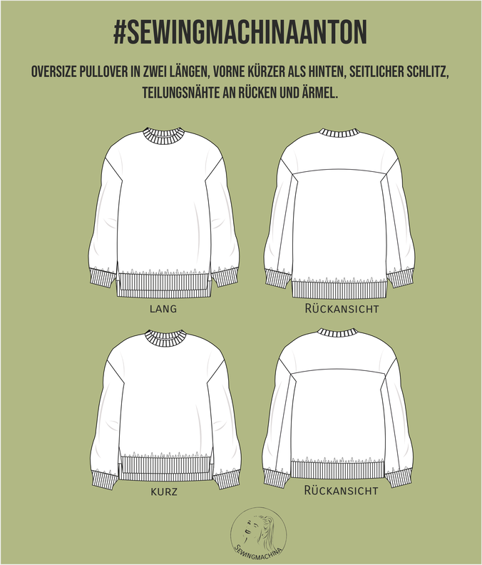 oversize Pullover Anton / 2 Längen image number 3