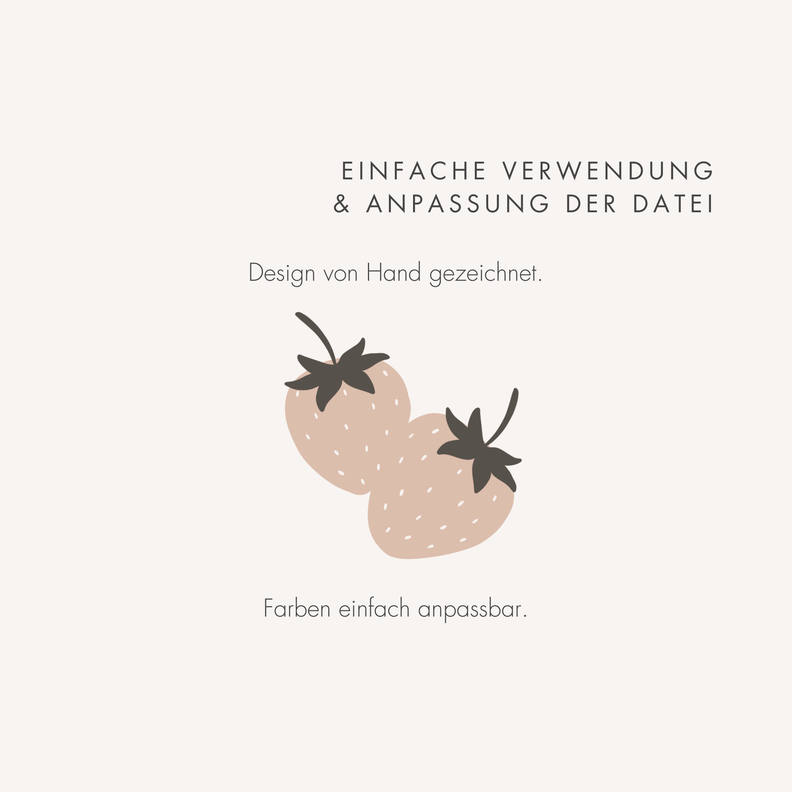 Plotter- und Laserdatei "ERDBEERE" SVG PNG image number 2