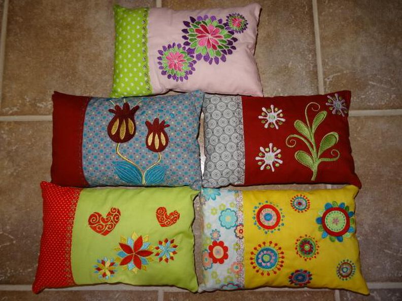 Stickdatei Blumen Kissen Love Flower image number 3