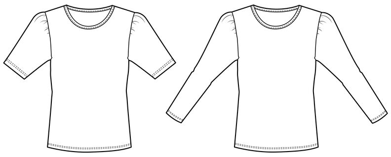 Puffärmel Shirt Kurz- & Langarm Damen TRENDI ♥ Gr. 34-56 image number 9