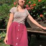 Damen Rock mit Knopfleiste Maxirock Mini UDARA ♥ Gr. XS-XXL thumbnail number 6