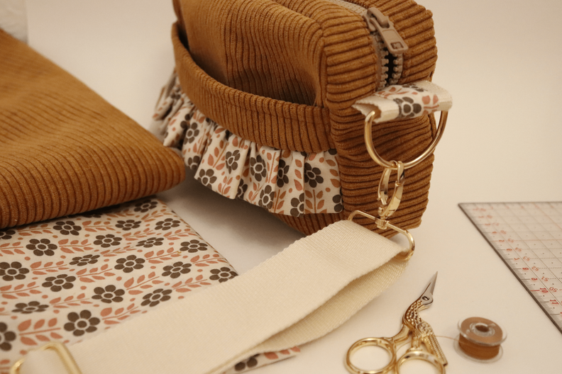 crossbody Cordtasche boxy bag | Schnittmuster & Nähanleitung image number 4