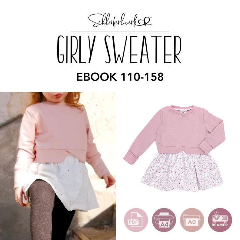 Girly Sweater | Schleiferlwerk | eBook | Größen 110-158 image number 1