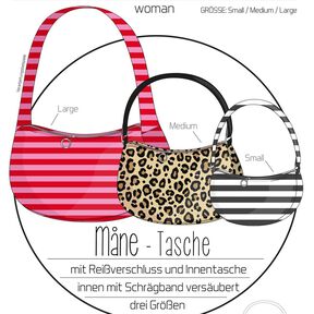 ebook Tasche Måne - Mondtasche in 3 Größen DIN A4