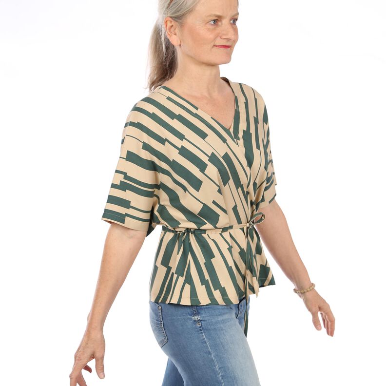 FRAU YUUKA - Bluse mit Gürtelbändchen XS-XXL image number 4