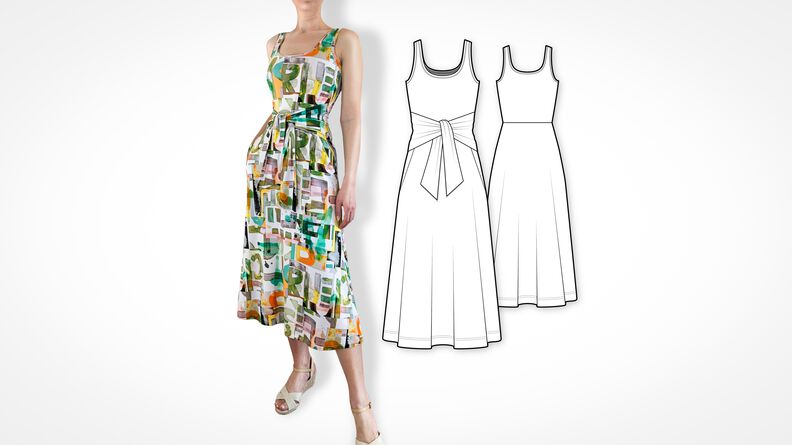 Kleid Sophie | Größen 34-44 | mit illustrierter Nähanleitung image number 4