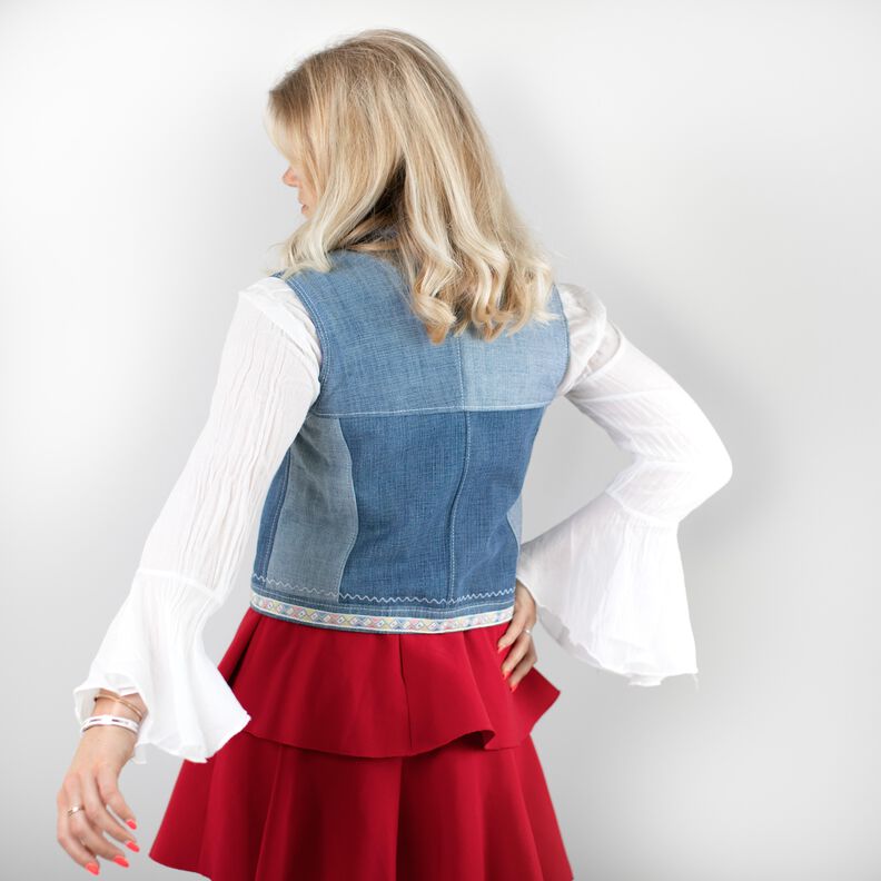 Jeansweste #Amanda Nähanleitung und Schnittmuster (XS-XL) image number 5