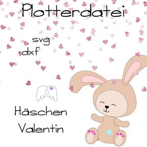 Plotterdatei Hase Valentin