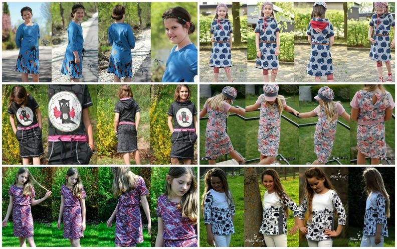 Kleid/Shirt Kinder Schnittmuster Gr. 134-176-deine HELMA #41 image number 7