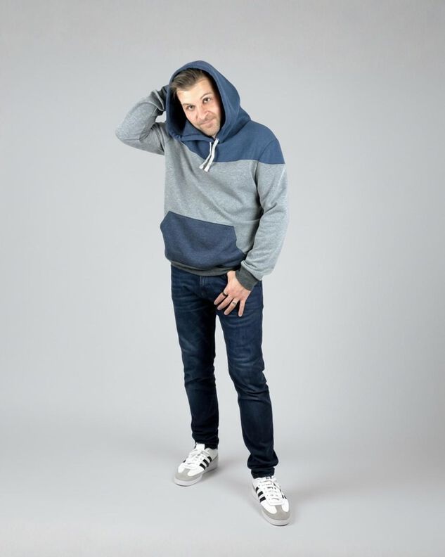 Schnittmuster + Anleitung Männer Hoodie/Zipjacke Gr. 44 - 60 image number 4