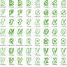 Stickdatei Buchstaben Alphabet 3 5 7 10 cm  thumbnail number 2