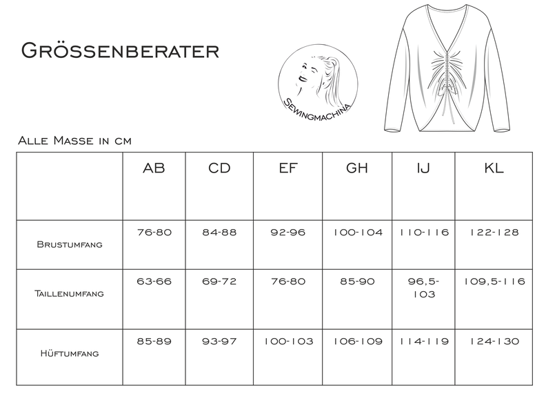 oversize Pullover mit Raffung Fred / PDF Schnittmuster image number 10