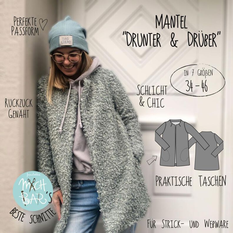 Mantel "Drunter&Drüber" Ebook - MachBar's Beste Schnitte image number 1