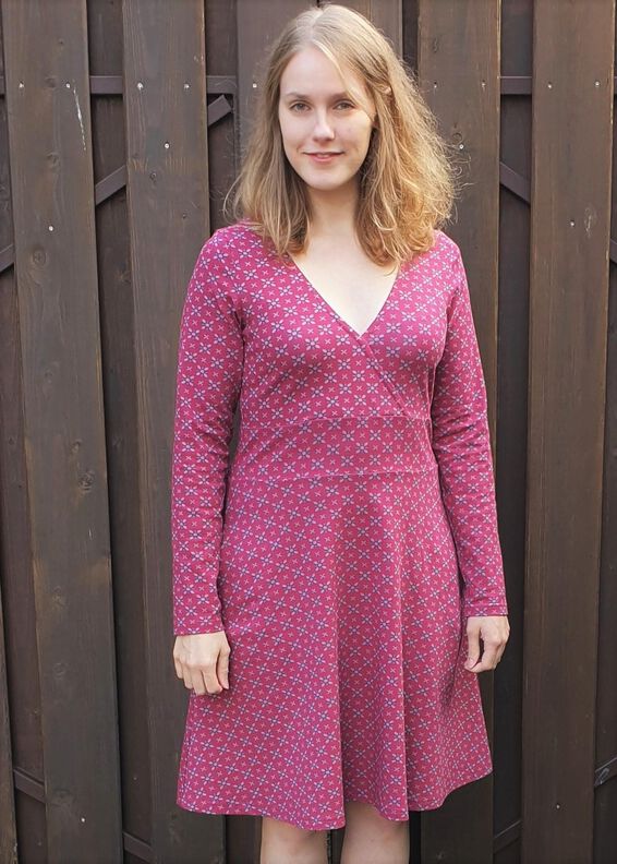 Romy – Wickelkleid & Shirt mit Band Jersey, Bu 80-116, A4+A0 image number 3
