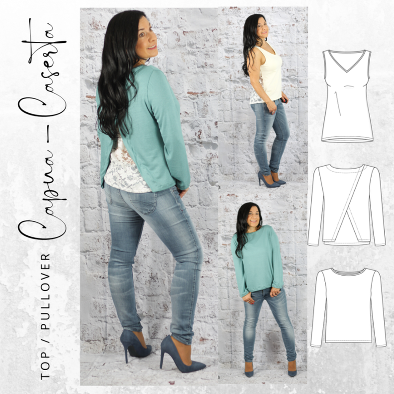 Kombi-Ebook Top CAPUA & Pullover CASERTA image number 1