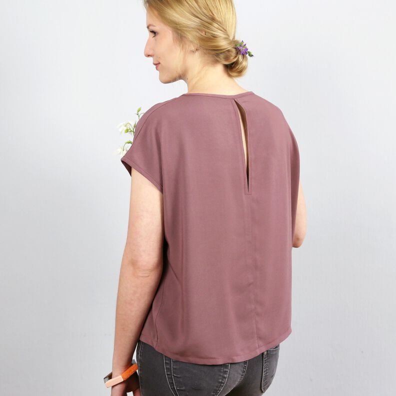 FRAU ILVIE - kurze Bluse mit Rückenschlitz XS-XL image number 8