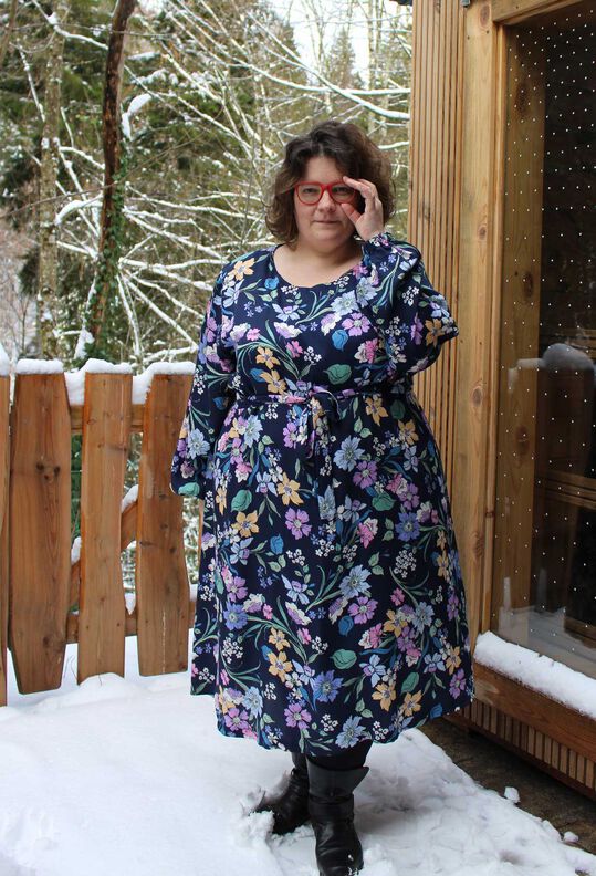 Viskose Kleid mit Schleife MARGARIDA  (32-58) ebook image number 7