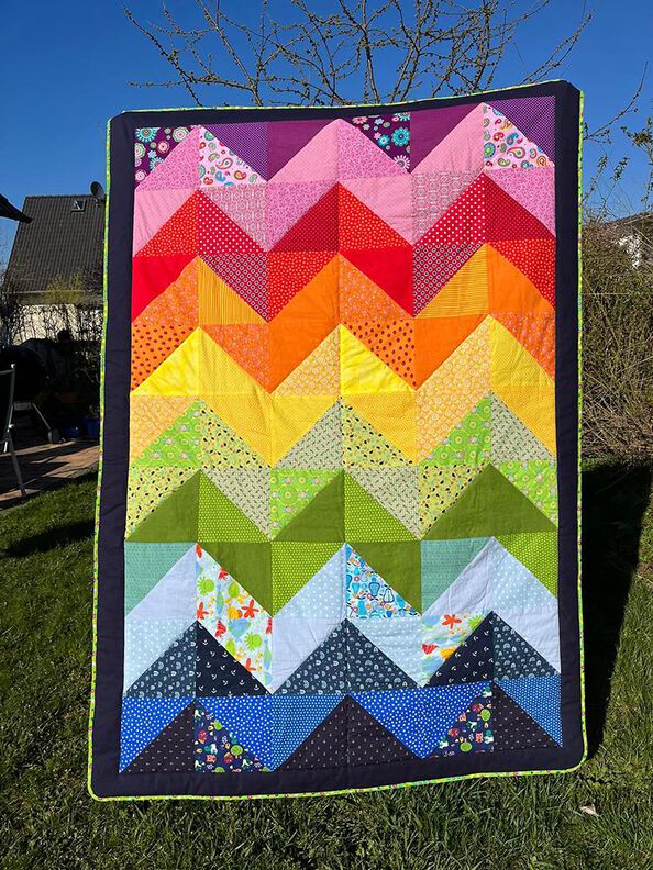 Patchworkdecke GerdaGemütlich (Nähanleitung & Schnittmuster) image number 6