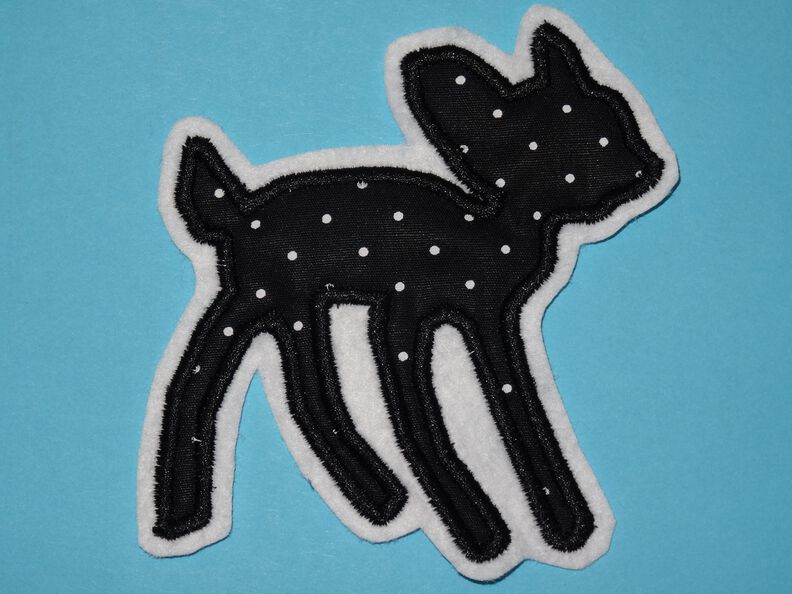 Stickdatei Reh Rehkitz Doodle + Appli image number 5