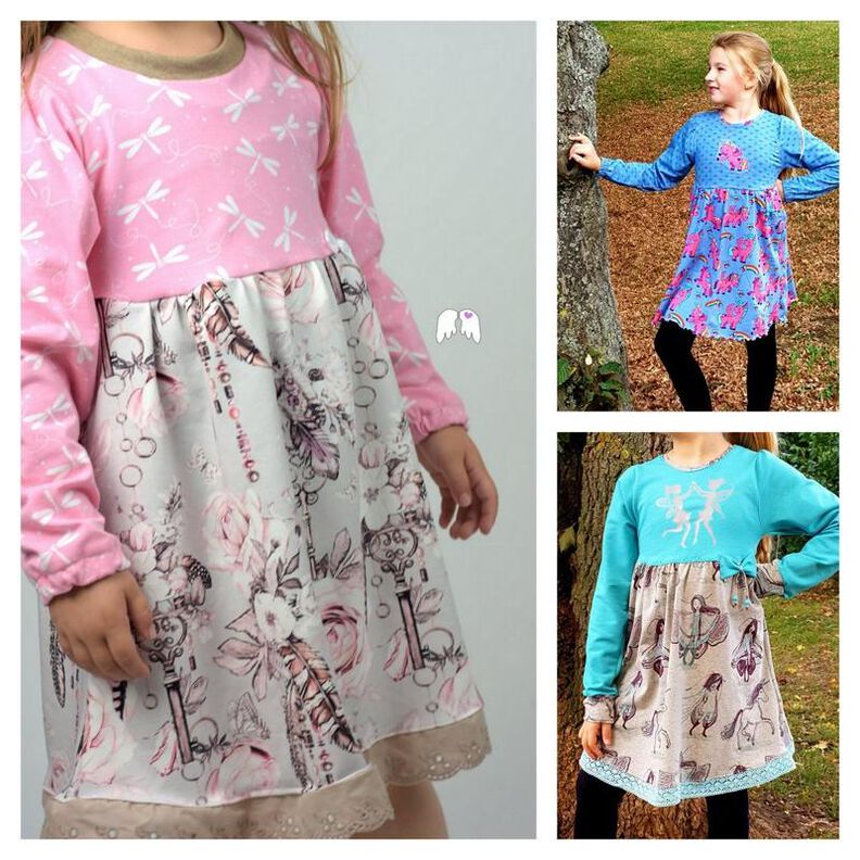 Herbstkleid Karolina mit Puffärmeln Gr. 86 - 164 image number 2