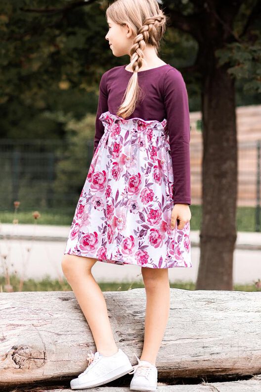 BEAMER + A0 lovely bloom 74-158 Paperbag-Kleid Festkleid image number 3