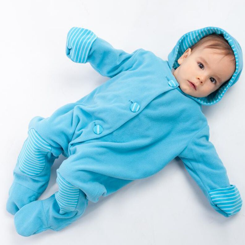 DORIAN Baby Overall Babyanzug mit Füßchen und Armumschlägen image number 1