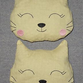 Stickdatei - Katze 4 ITH in 5 Gr. Kissen Kirschkernkissen