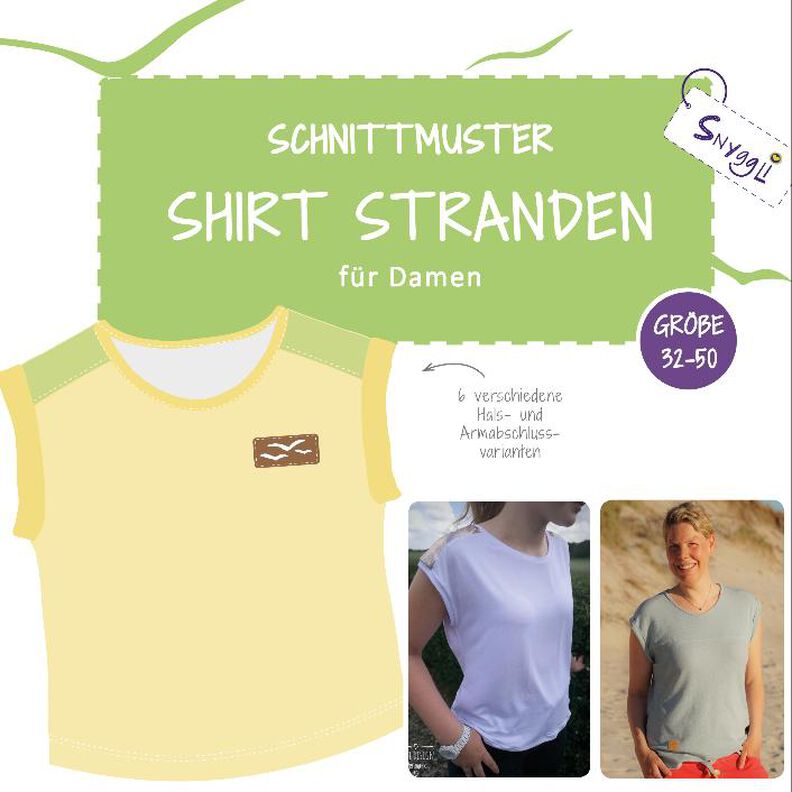 Shirt Stranden Damen Gr. 32-50, Varianten, A0 + A4 image number 1