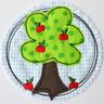 Stickdatei Apfelbaum doodle 13x18cm Rahmen thumbnail number 1