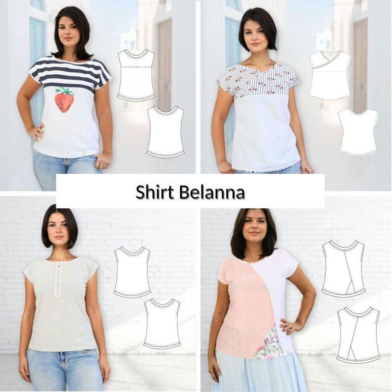 Shirt Belanna Gr. 34-54 Schnitt(muster) & Nähanleitung image number 1