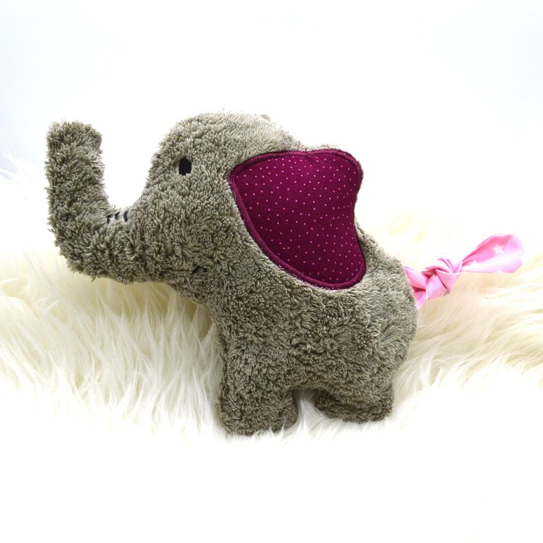 Stickdatei Elefant ITH Kuscheltier in mehreren Größen image number 5