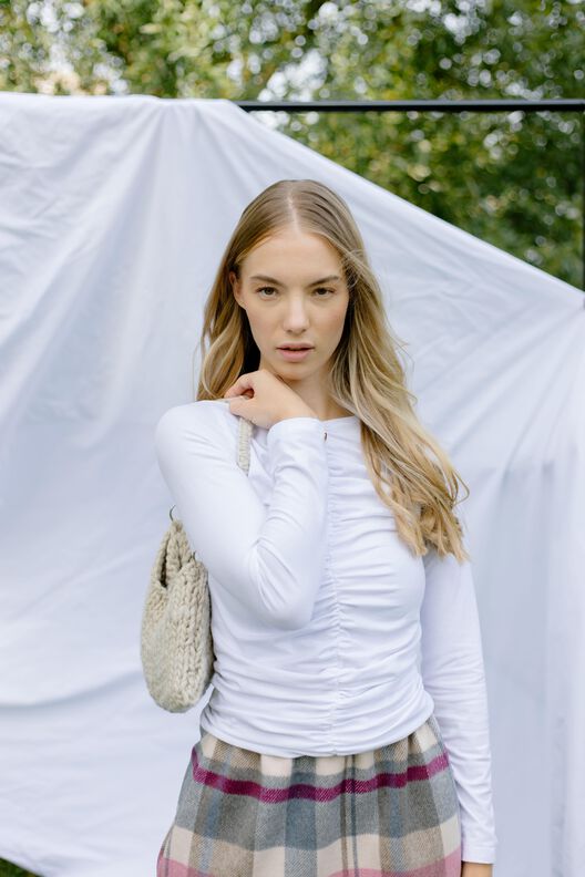 Oberteil mit Raffung mit Videoanleitung XS-XXXL image number 3