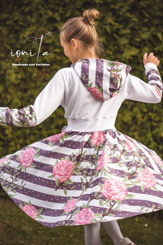 lovely hoodie dress 50-158 Kleid Drehkleid Hoodie image number 5